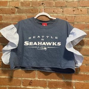 Urban Renewal Remade Ruffle
Sleeve Tee - Seattle Seahawks